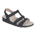 Women's Sorrento T-Strap Sandal in Nero Wide