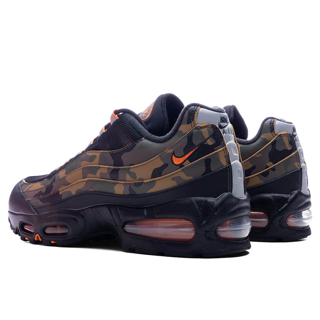 Air Max 95 Black Golden Beige Safety Orange Metallic Silver