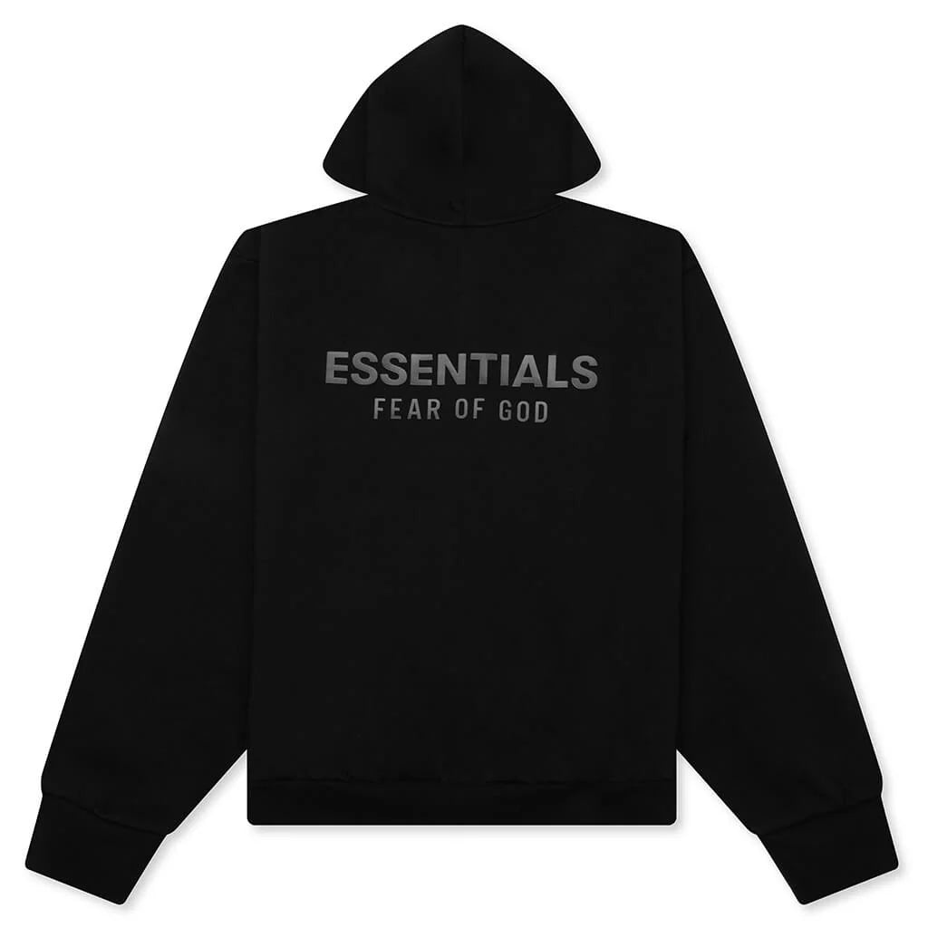 Classic Fleece Zip Up Hoodie Jet Black