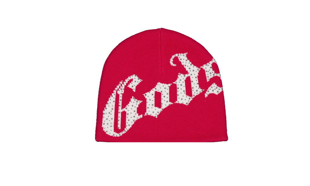 OG Logo Studded Beanie "Red / White" E9AMMHWW