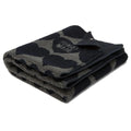 Heart Fleece Blanket Navy