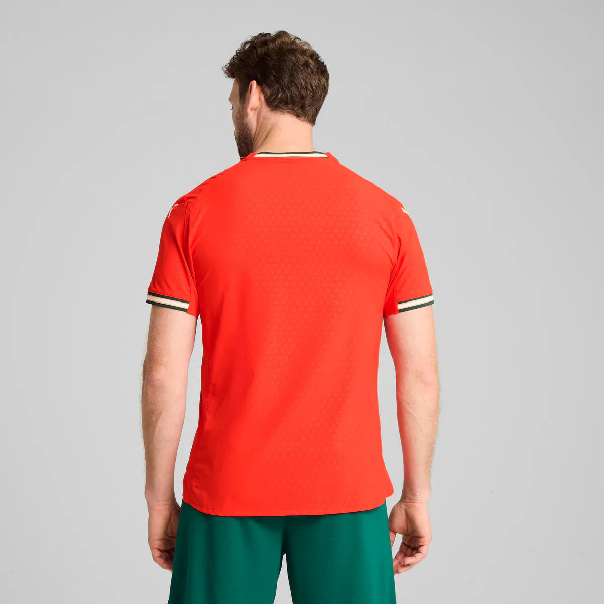 PUMA Portugal Home Authentic Mens Soccer Jersey 25 26 Red