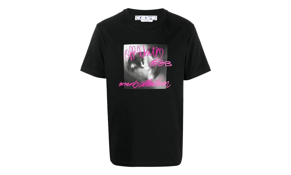Tornado Type Slim Short-Sleeve Tee "Black / Fuchsia" OMAA027F22JER0141068