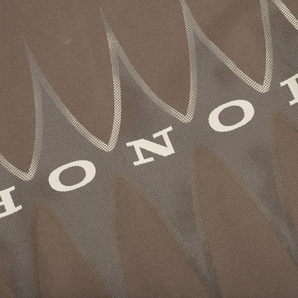 Holiday Honor the Gift Raw Edge Pullover Grey