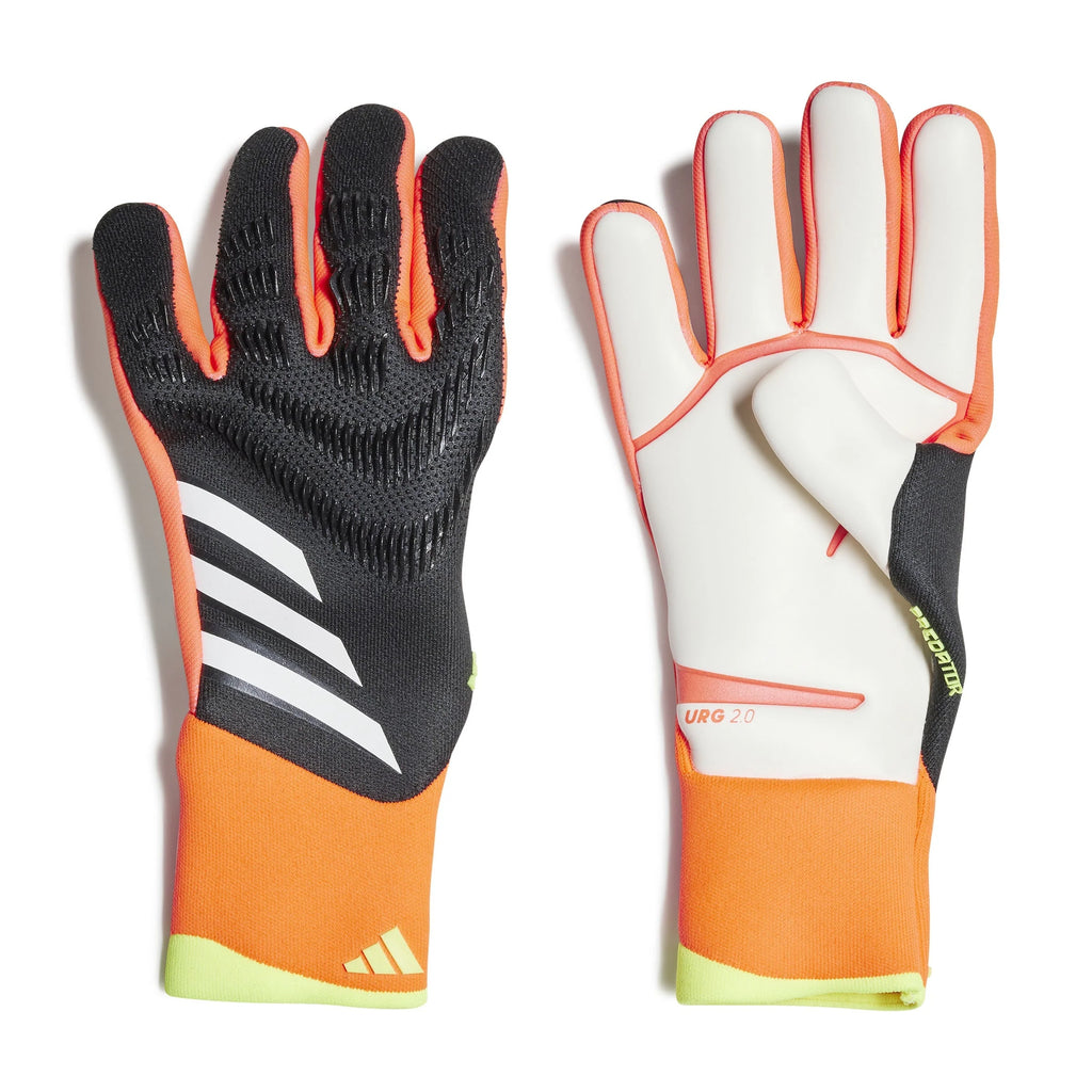 adidas Predator Pro Goalkeeper Gloves Black Solar Red Yellow