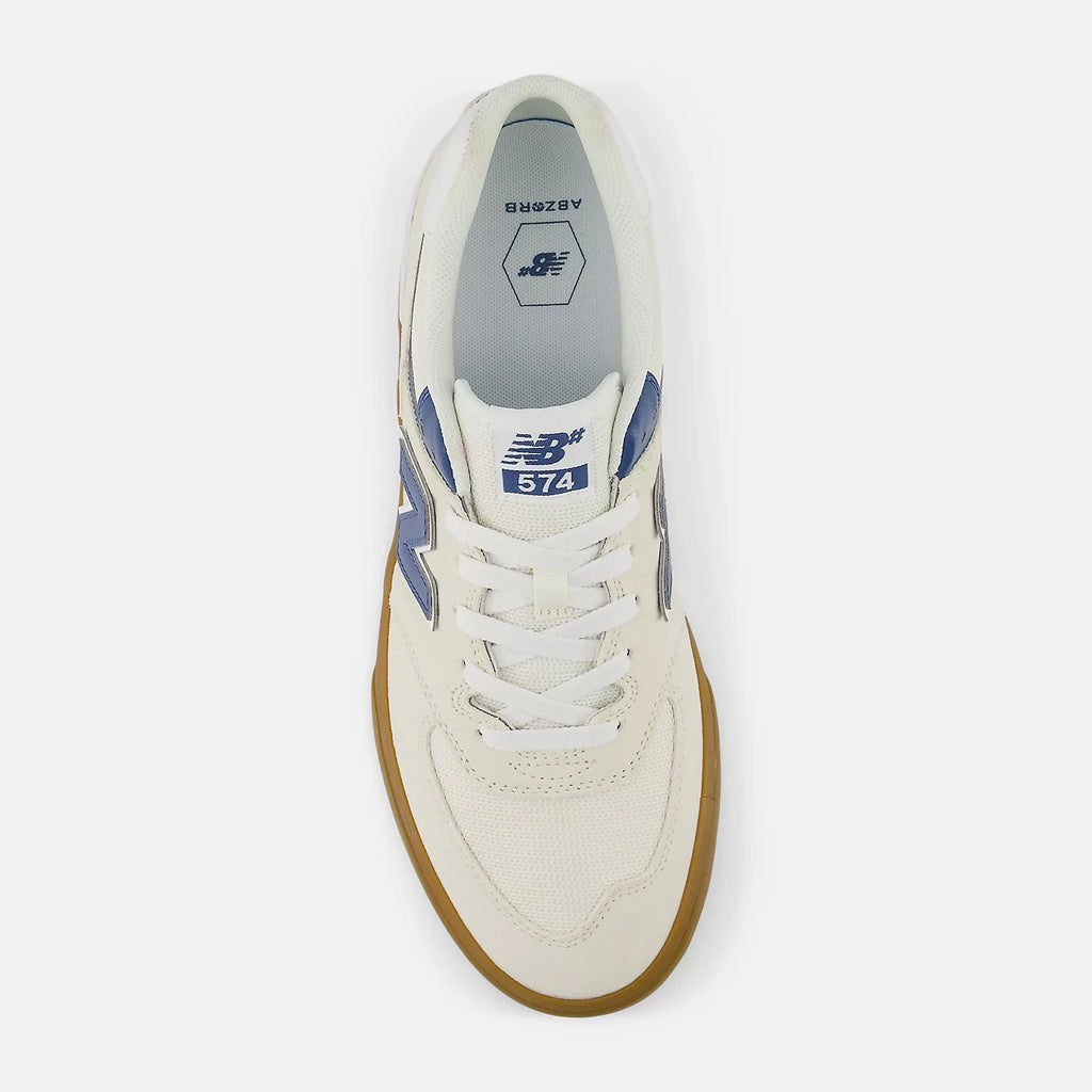 New Balance Numeric 574 Vulc White Biue