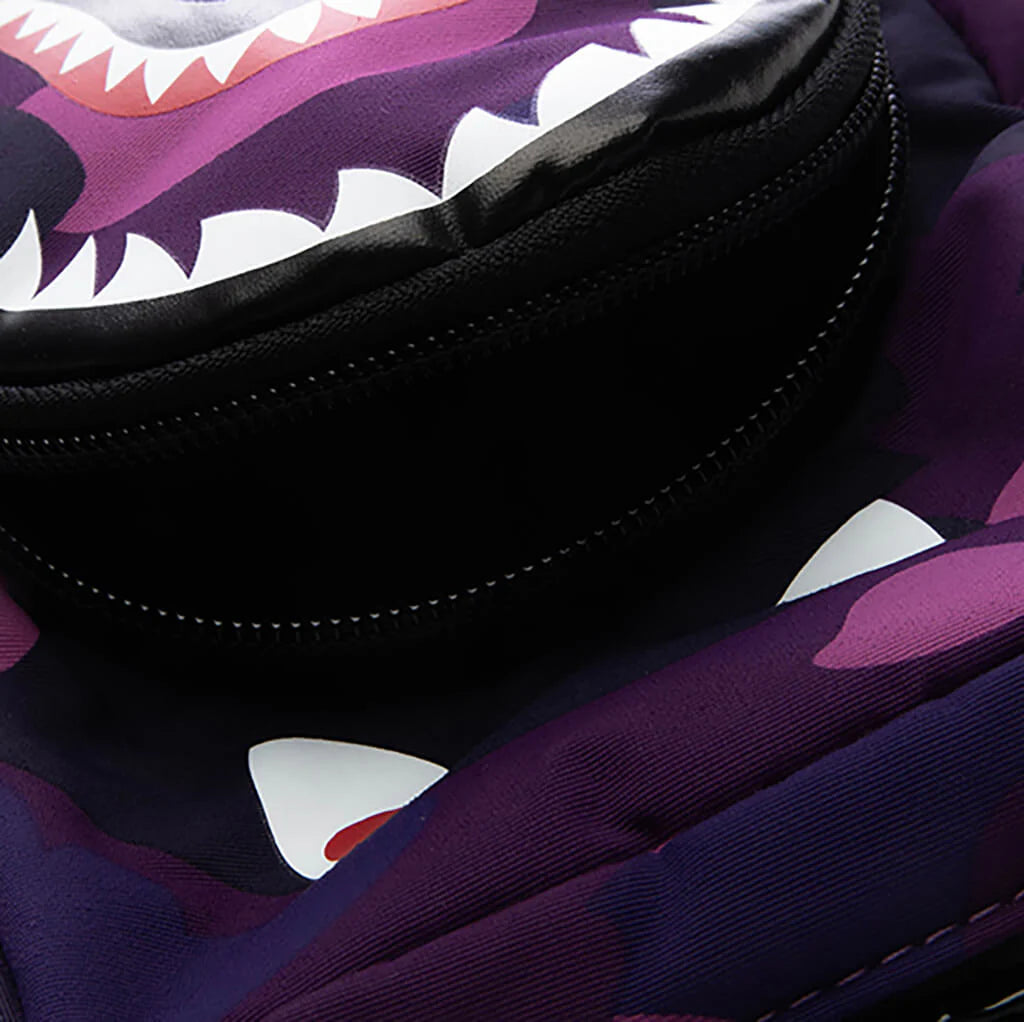 Color Camo Shark Mini Bag Purple