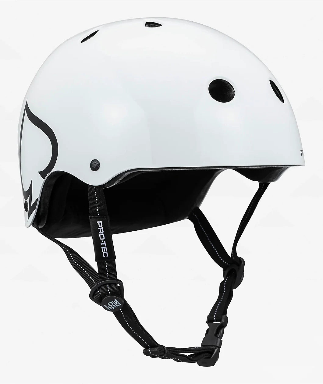 Protec Low Pro Matte Helmet Gloss White