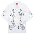 The Palms S S Woven Crop Fit White
