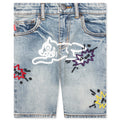 Kids Pow Jean Shorts Blue Chocolate
