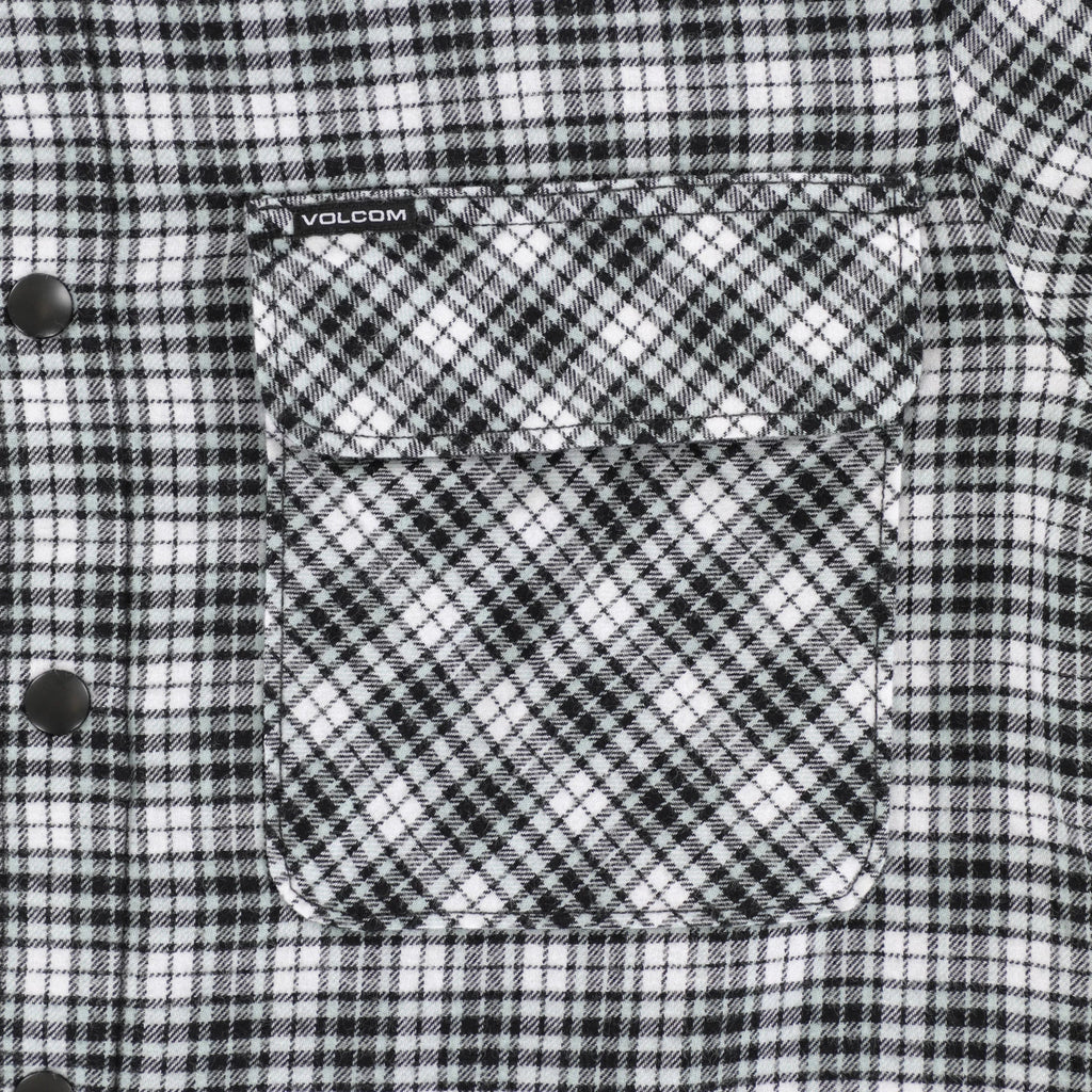 Volcom Wilderstone Flannel Shirt Dirty White