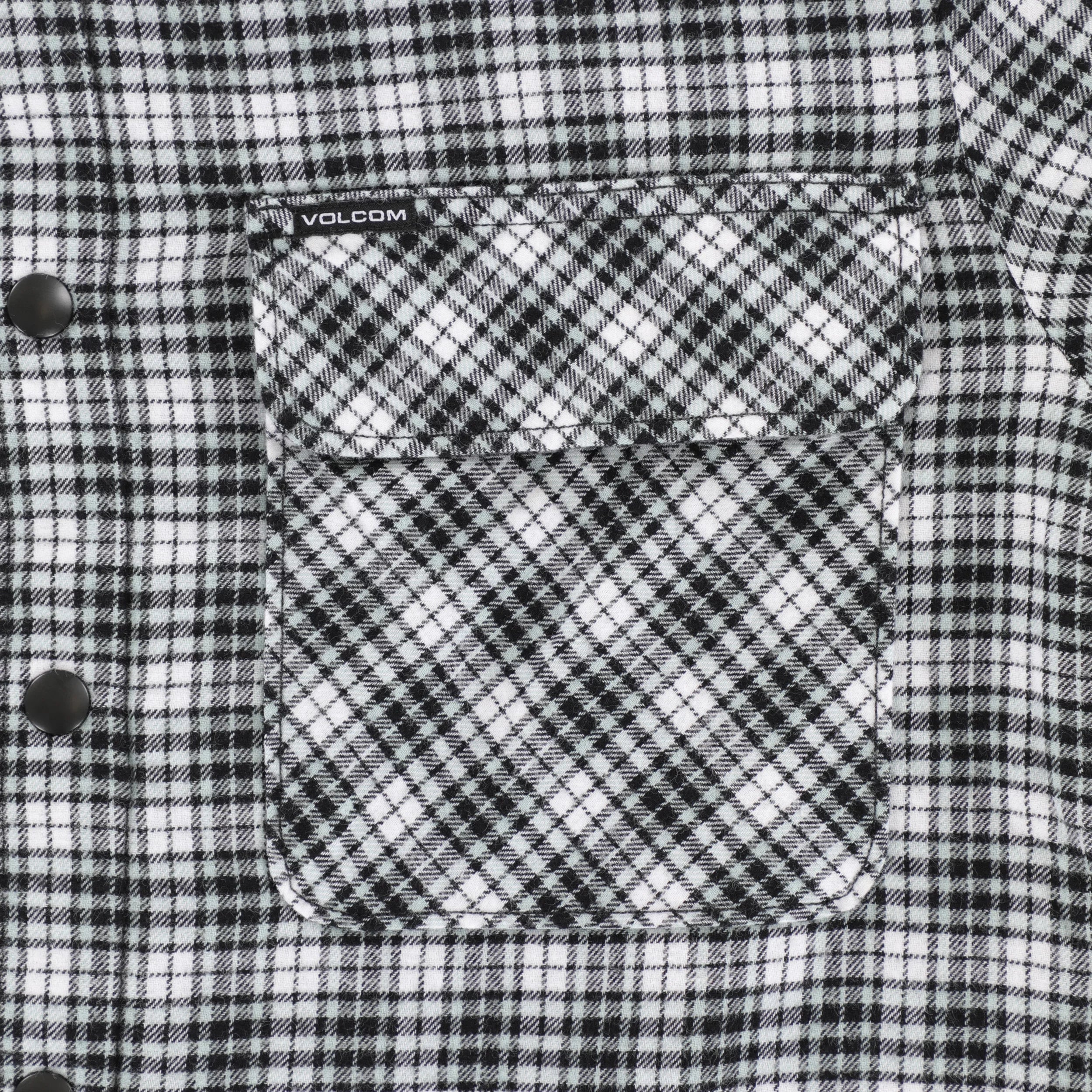 Volcom Wilderstone Flannel Shirt Dirty White