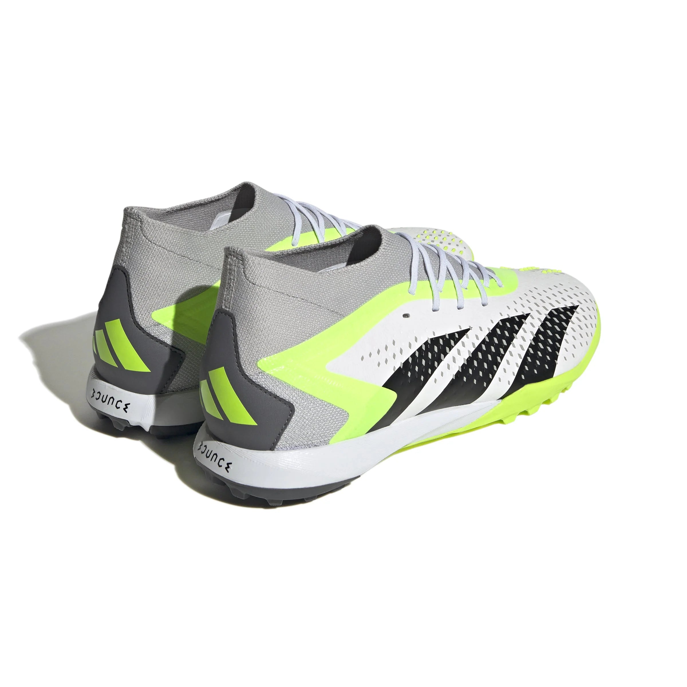 adidas Predator Accuracy1 TF Turf Soccer Cleats White Black Lucid Lemon