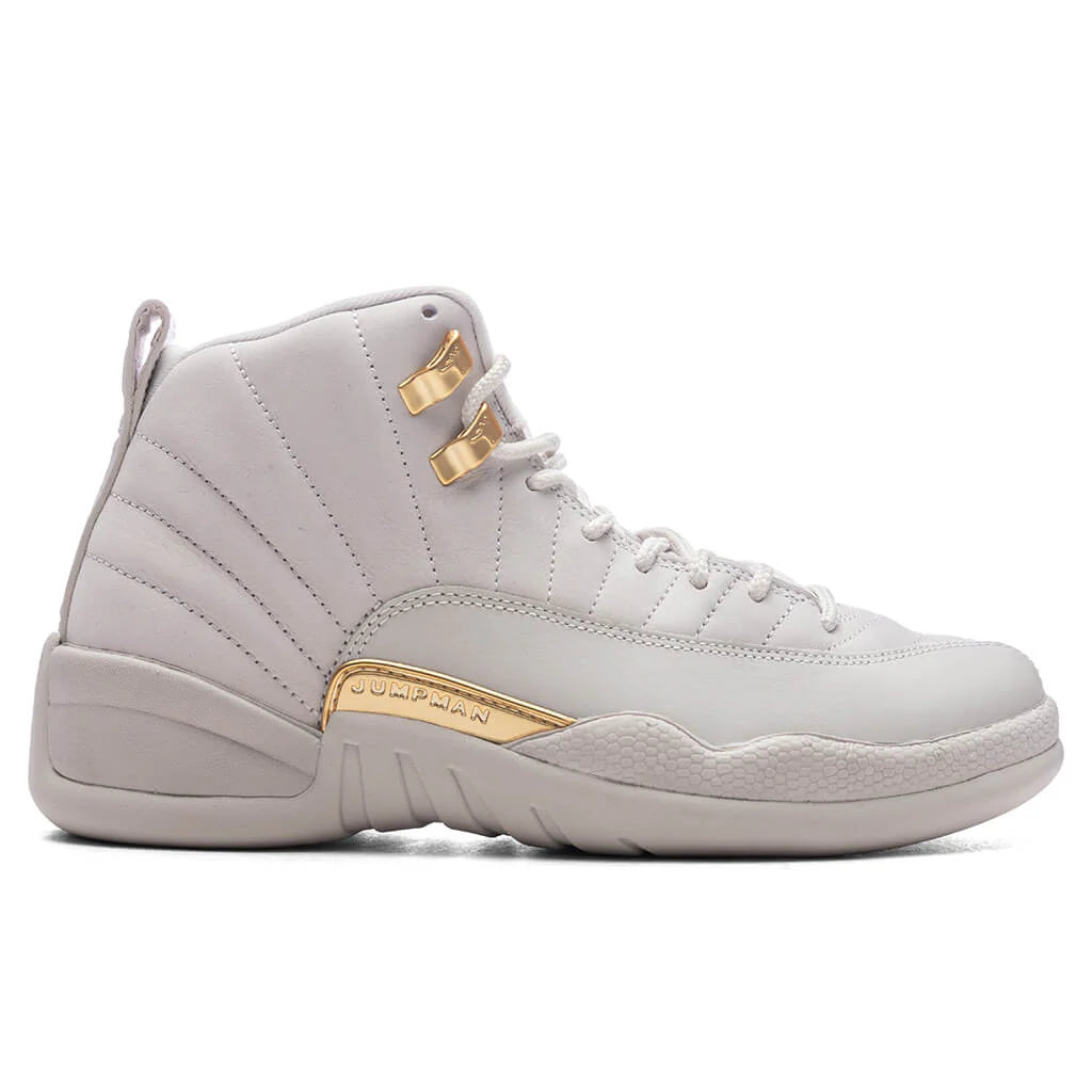 Womens Air Jordan 12 Retro Phantom Metallic Gold White