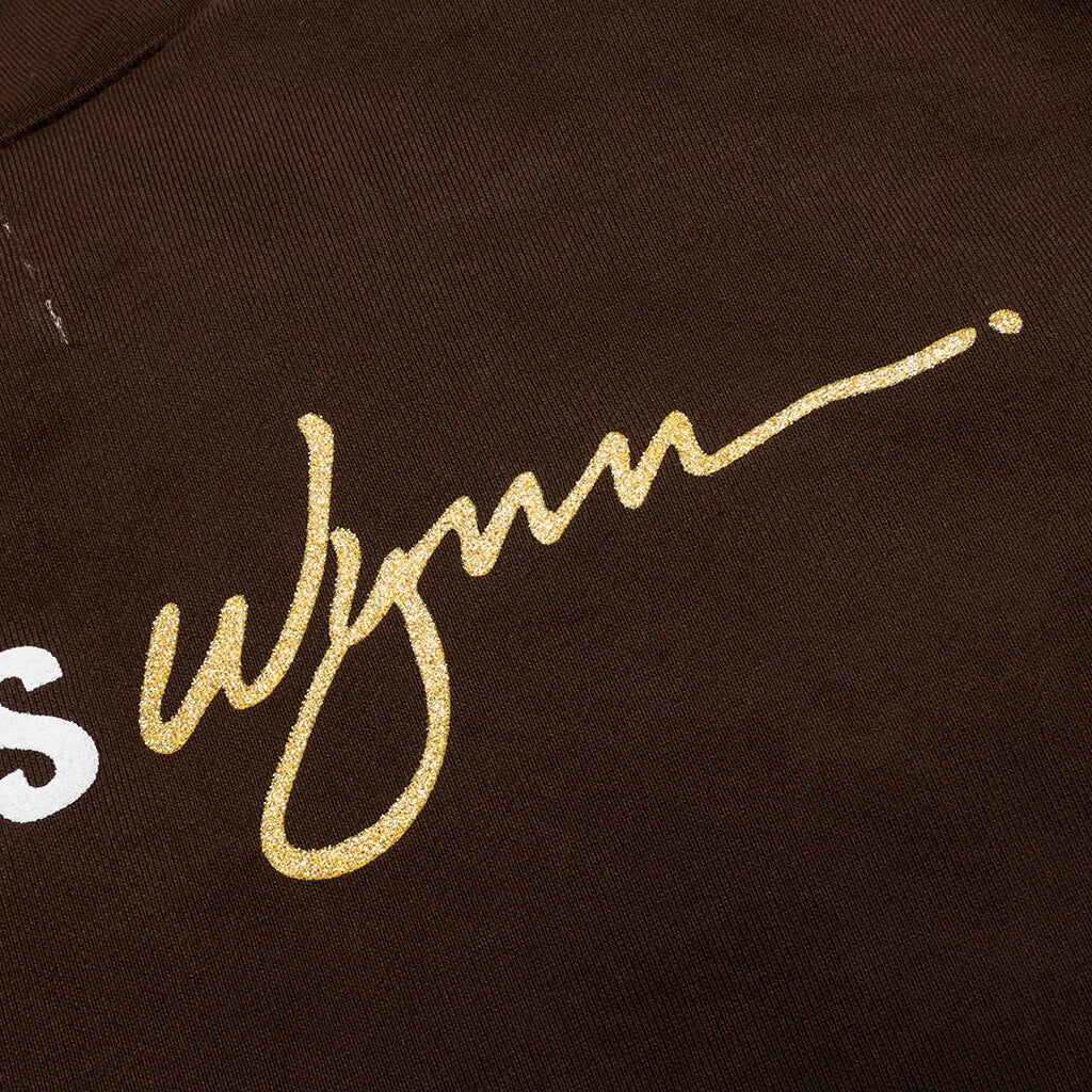 Feature x Wynn Logo Lock Up Hoodie Bitter Chocolate