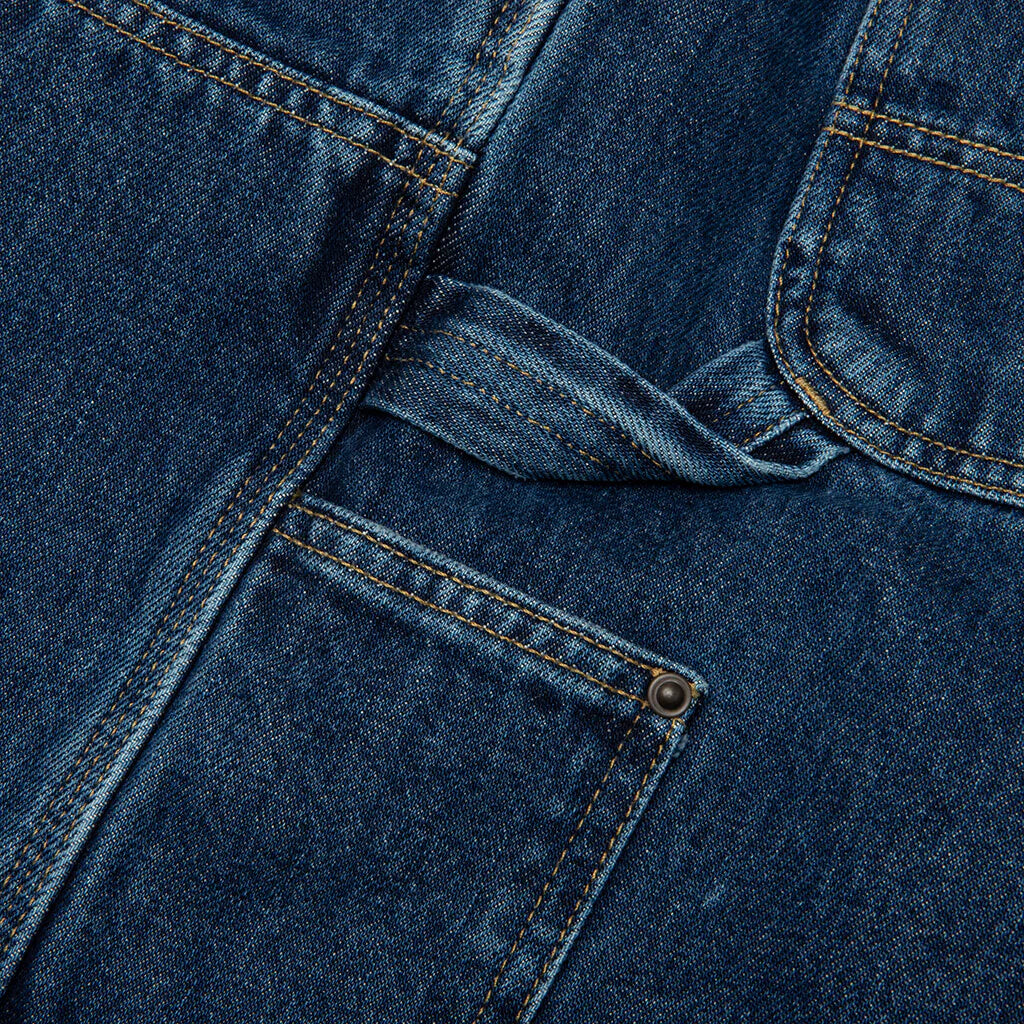 OG Double Knee Short Blue Stone Washed