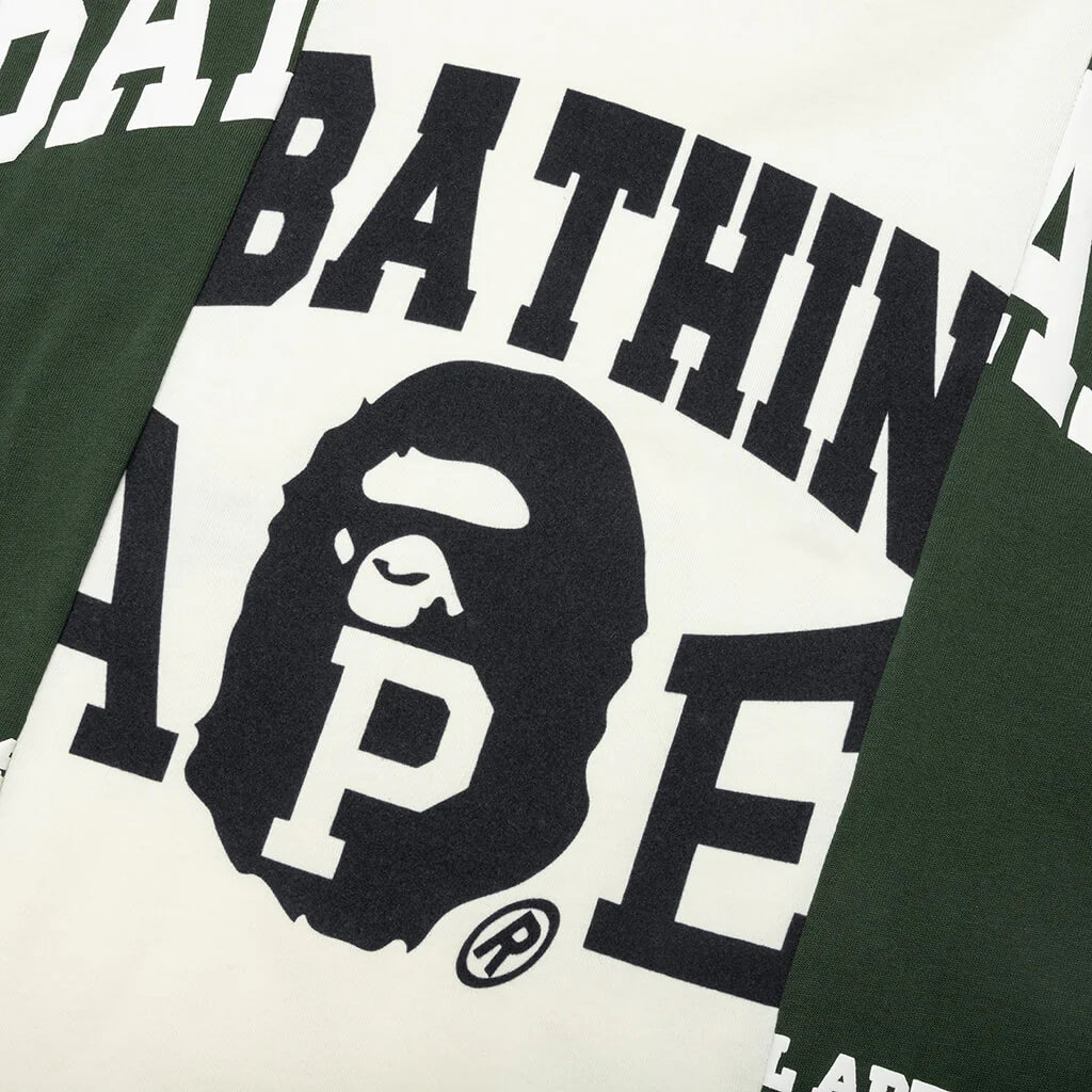 Bape Badges Color Blocking Tee Ivory