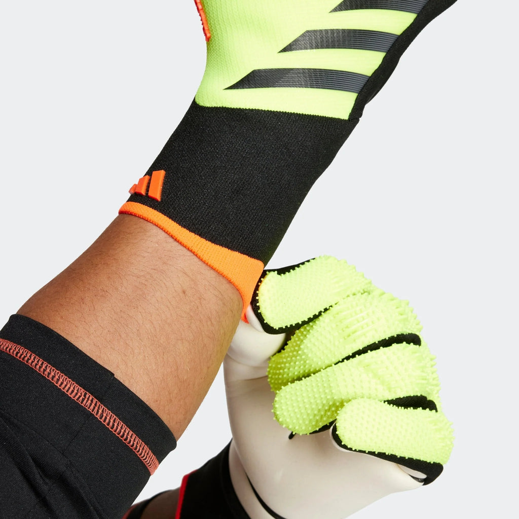 adidas Predator Pro Goalkeeper Gloves Solar Yellow Black Solar Red