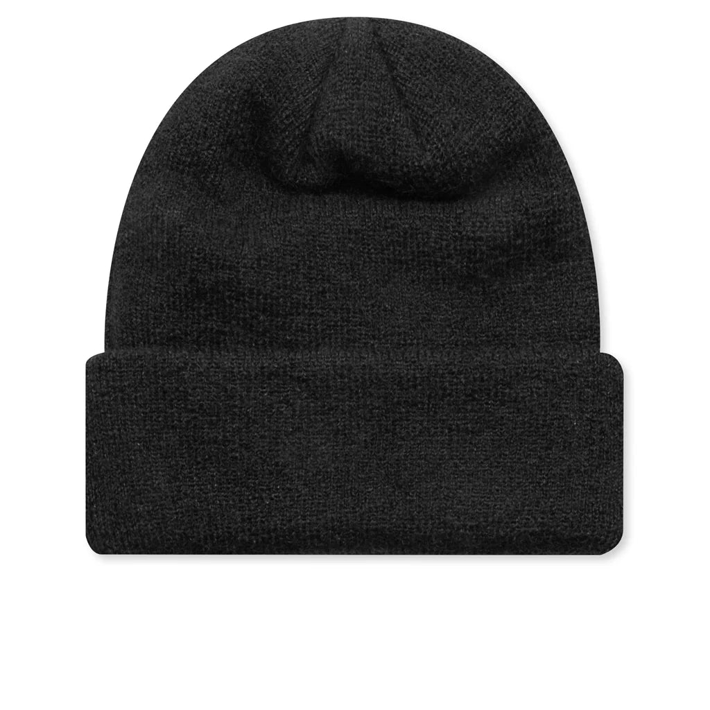 Mohair Knit Watch Cap Black