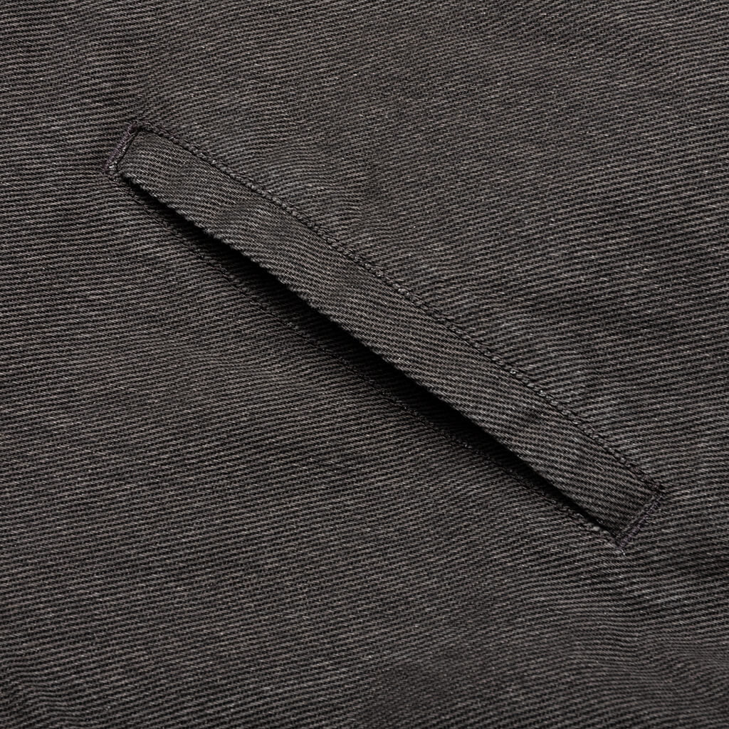 Twill Full Zip Shirt Black