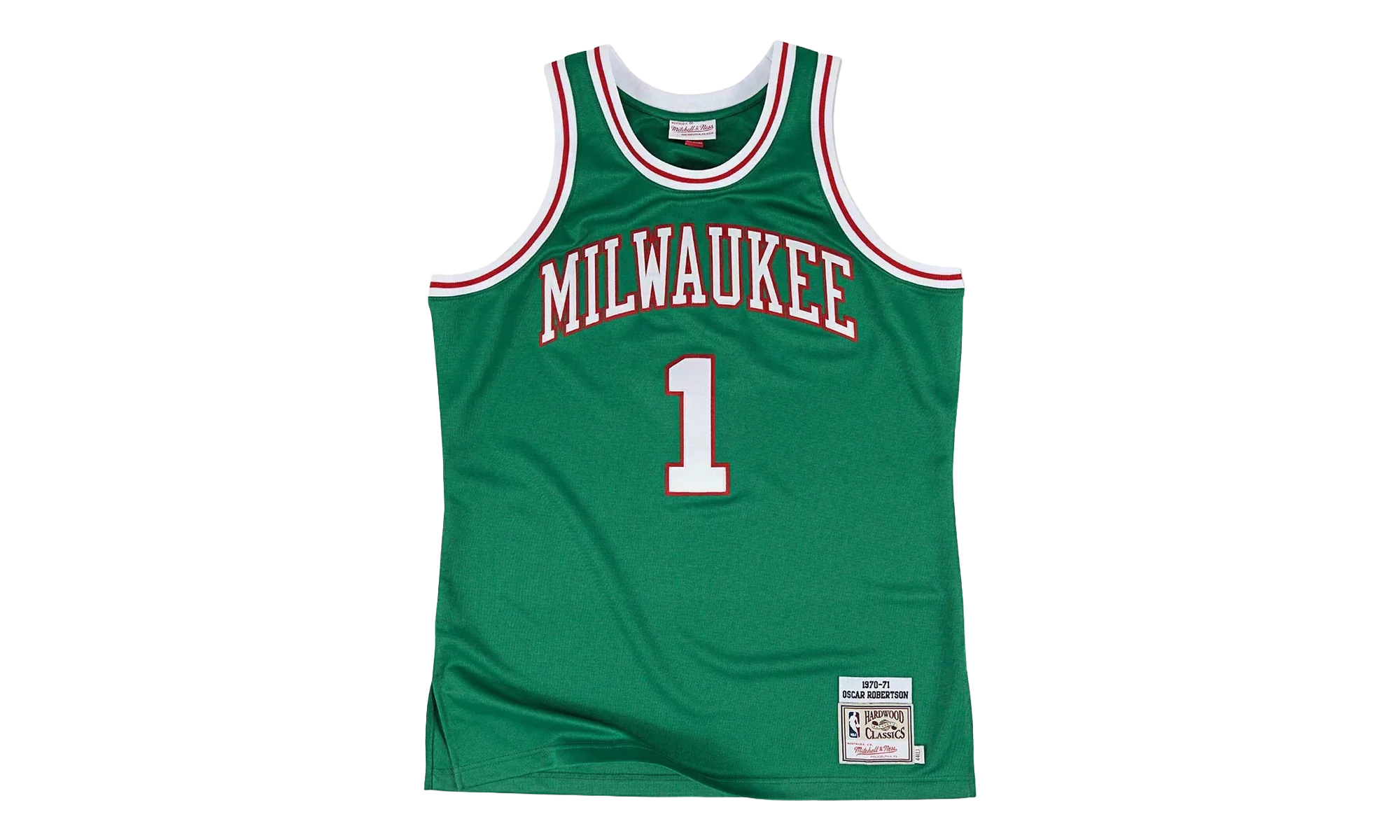 NBA Oscar Robertson Swingman Jersey "1970-71 Milwaukee Bucks - Green" MN1970 71ORMBSJ