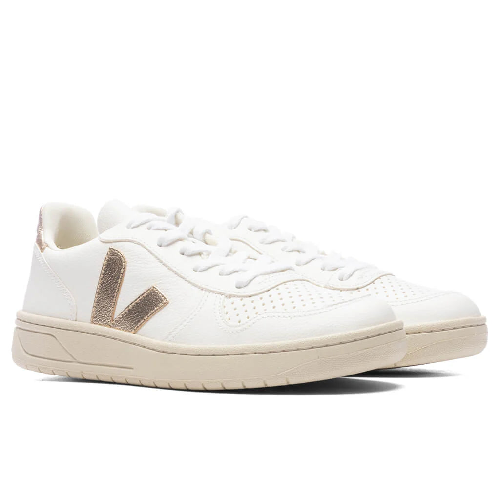 Womens V 10 Chromefree Leather White Platine
