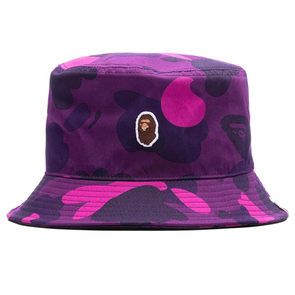 Color Camo Bucket Hat Purple