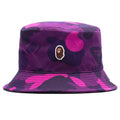 Color Camo Bucket Hat Purple