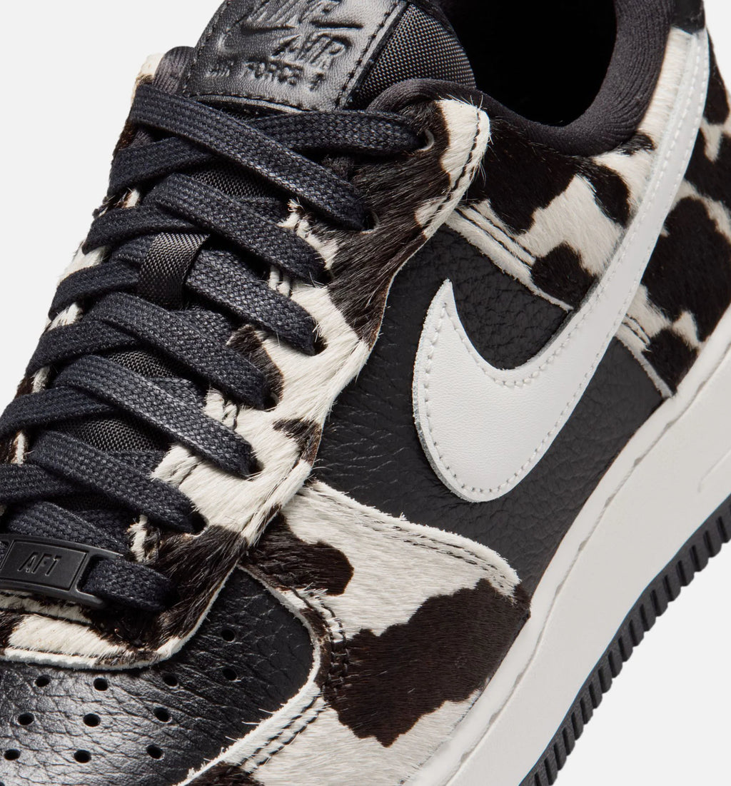 Air Force 1 Low Cow Print Womens Lifestyle Shoe Black Phantom Black
