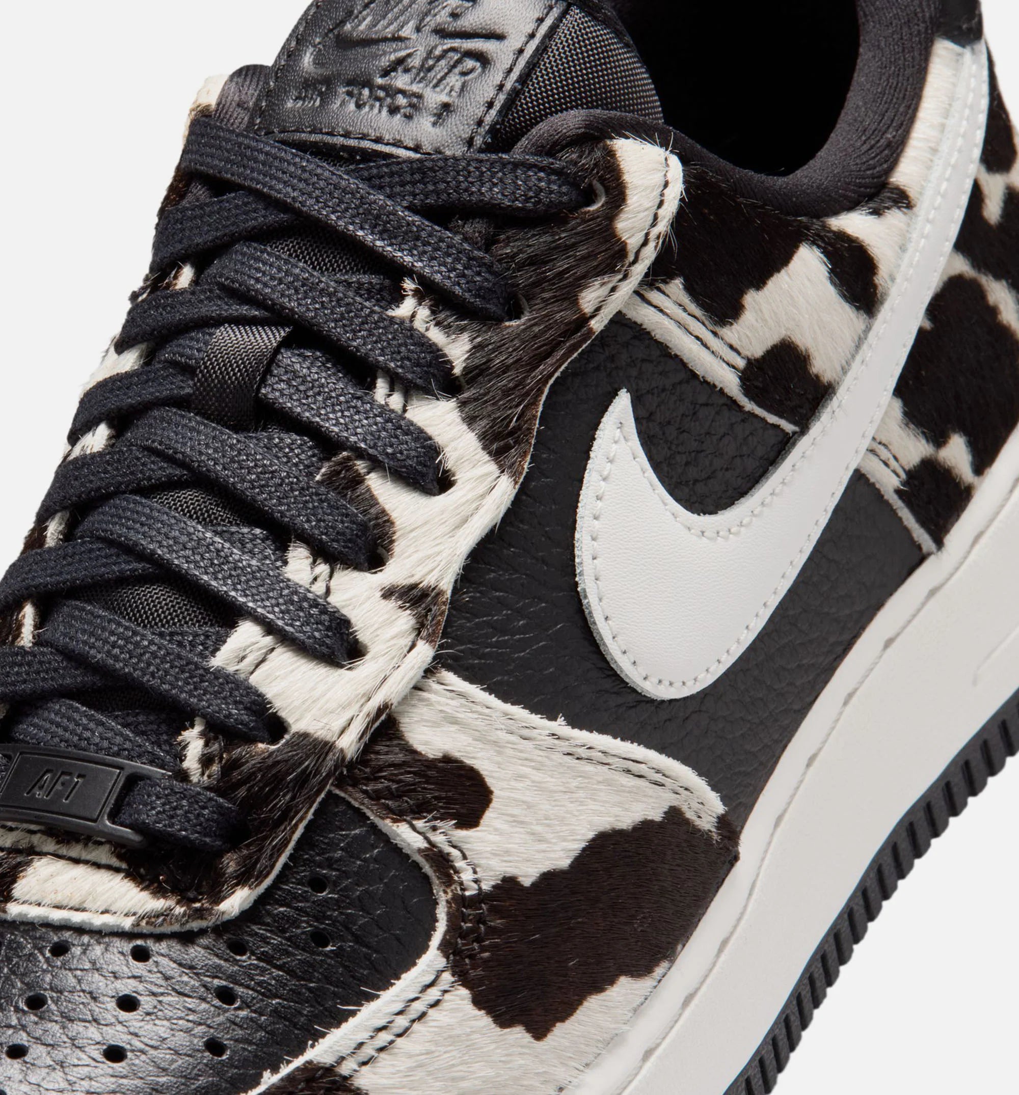 Air Force 1 Low Cow Print Womens Lifestyle Shoe Black Phantom Black