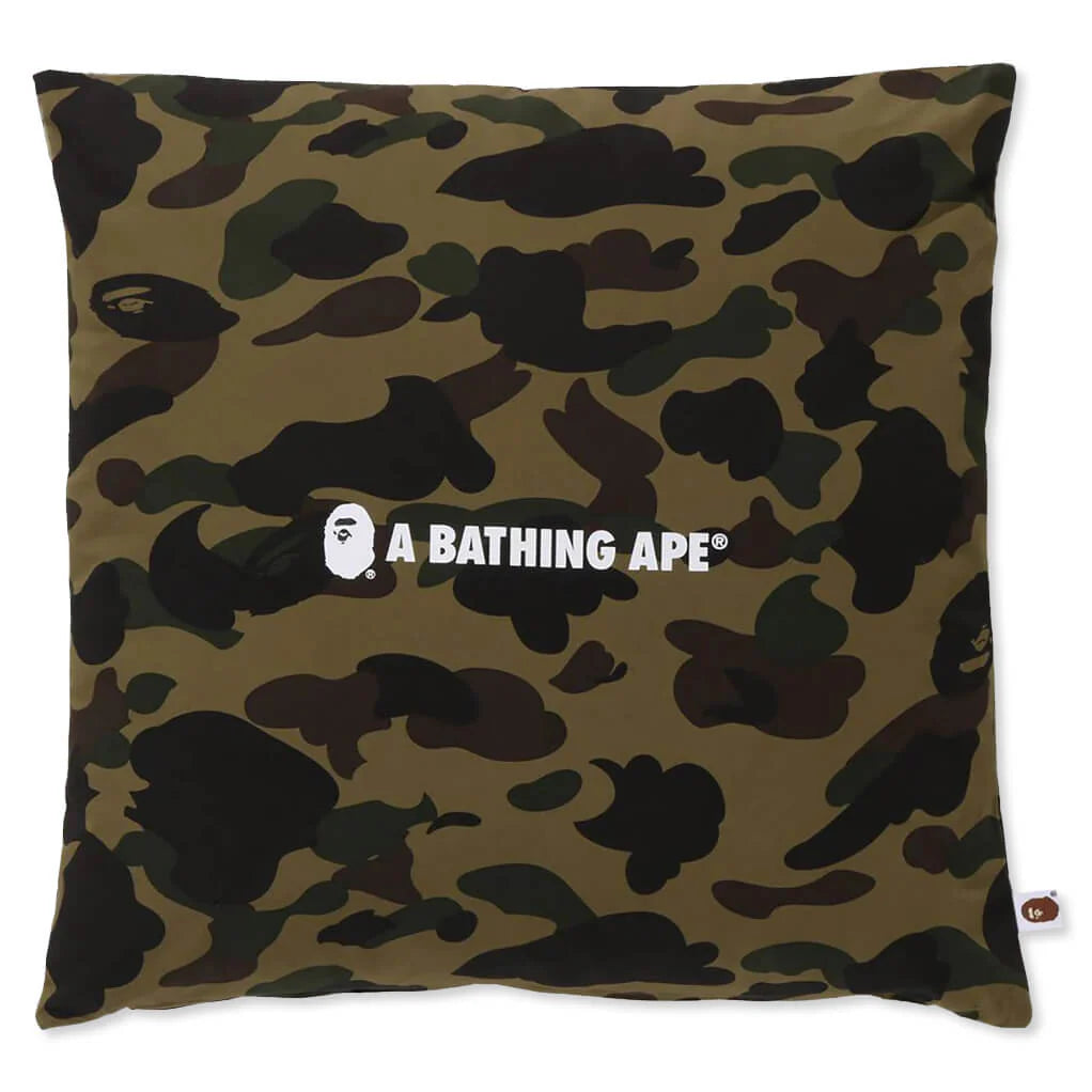 1st Camo Square Cushion Green