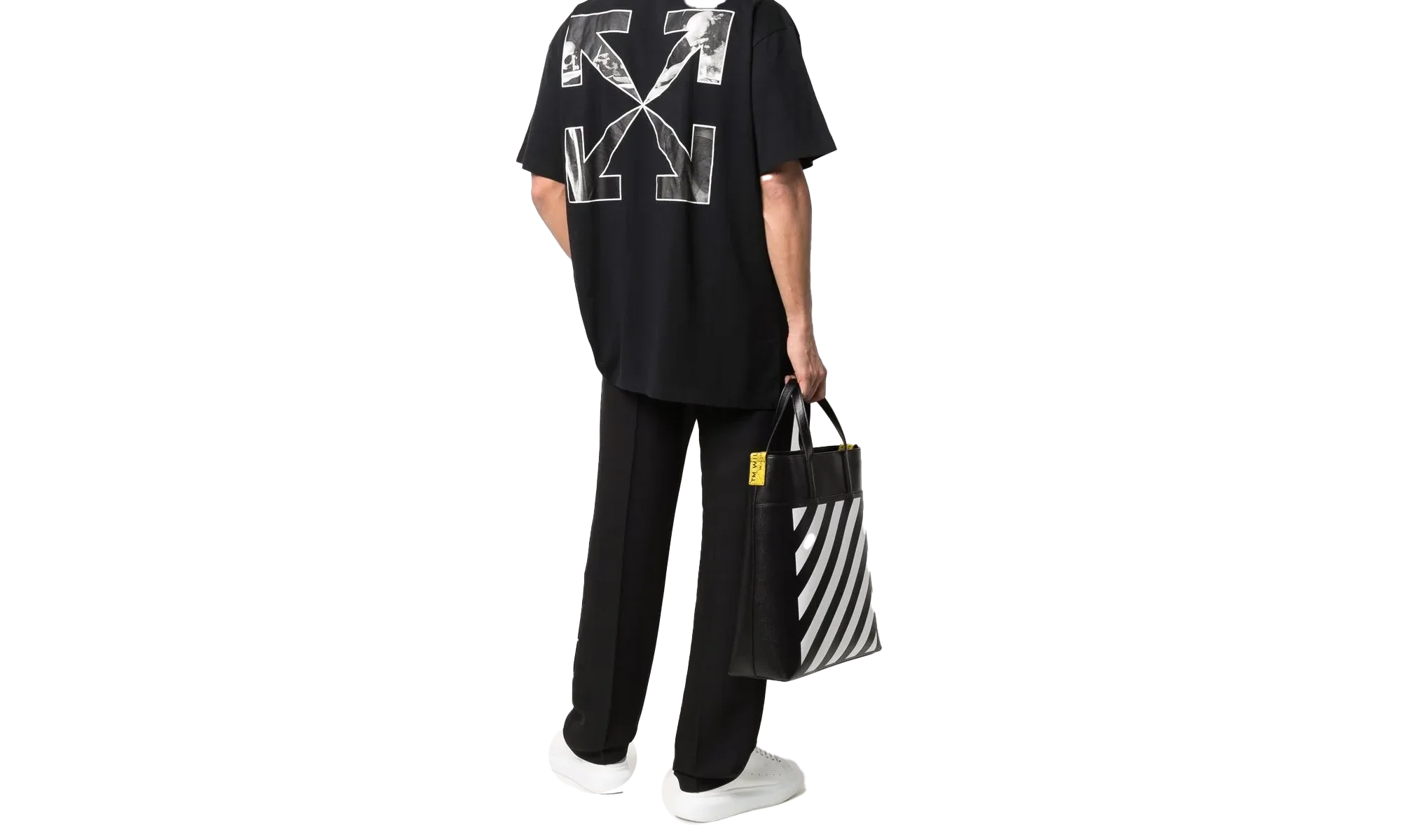 Caravag Arrow Over Short-Sleeve Tee "Black" OMAA038C99JER00 51001