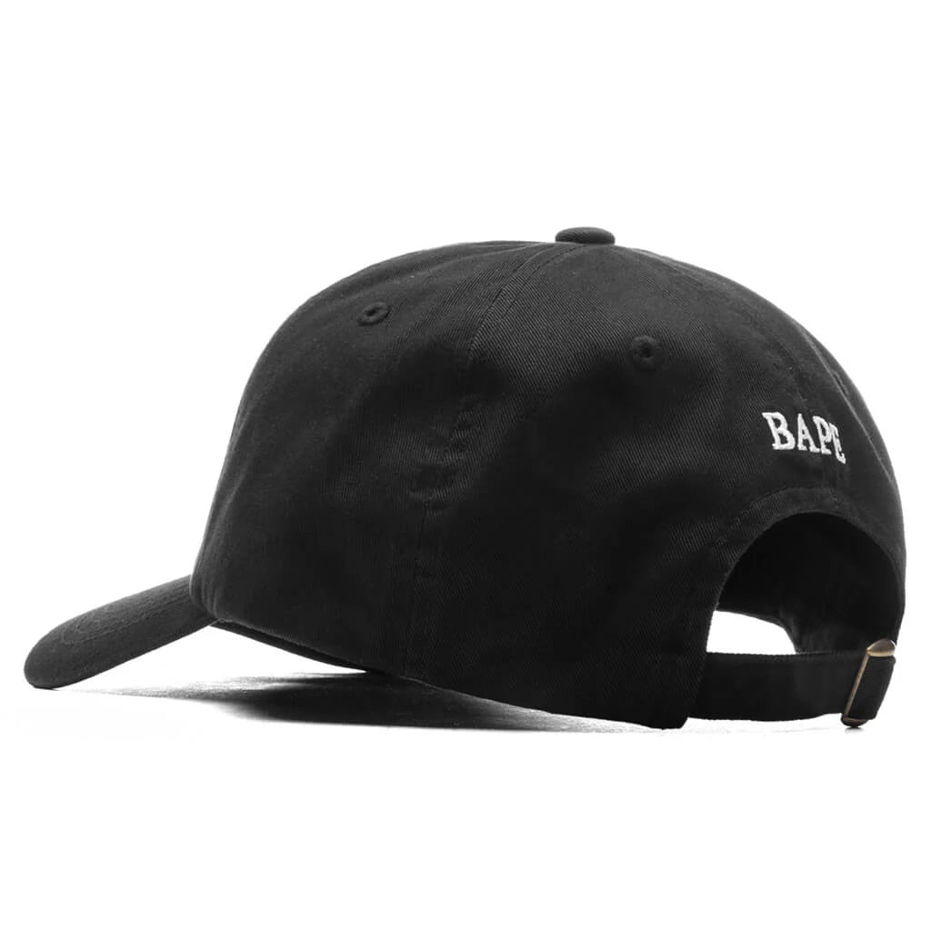 One Point Panel Cap Black