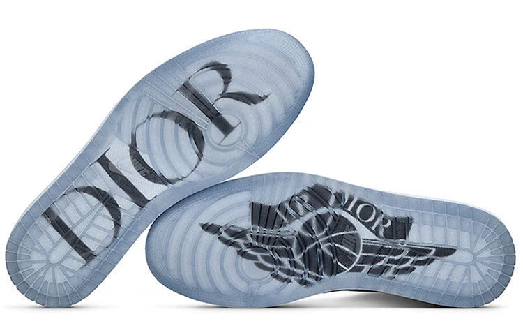 Dior x Air Jordan 1 High OG White Wolf Grey