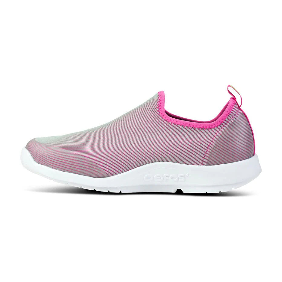 Women's OOmg Sport Low Shoe in White/Fuschia