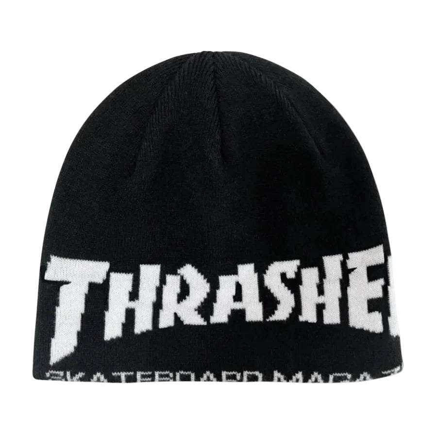 Thrasher Skate Mag Skully Beanie Black