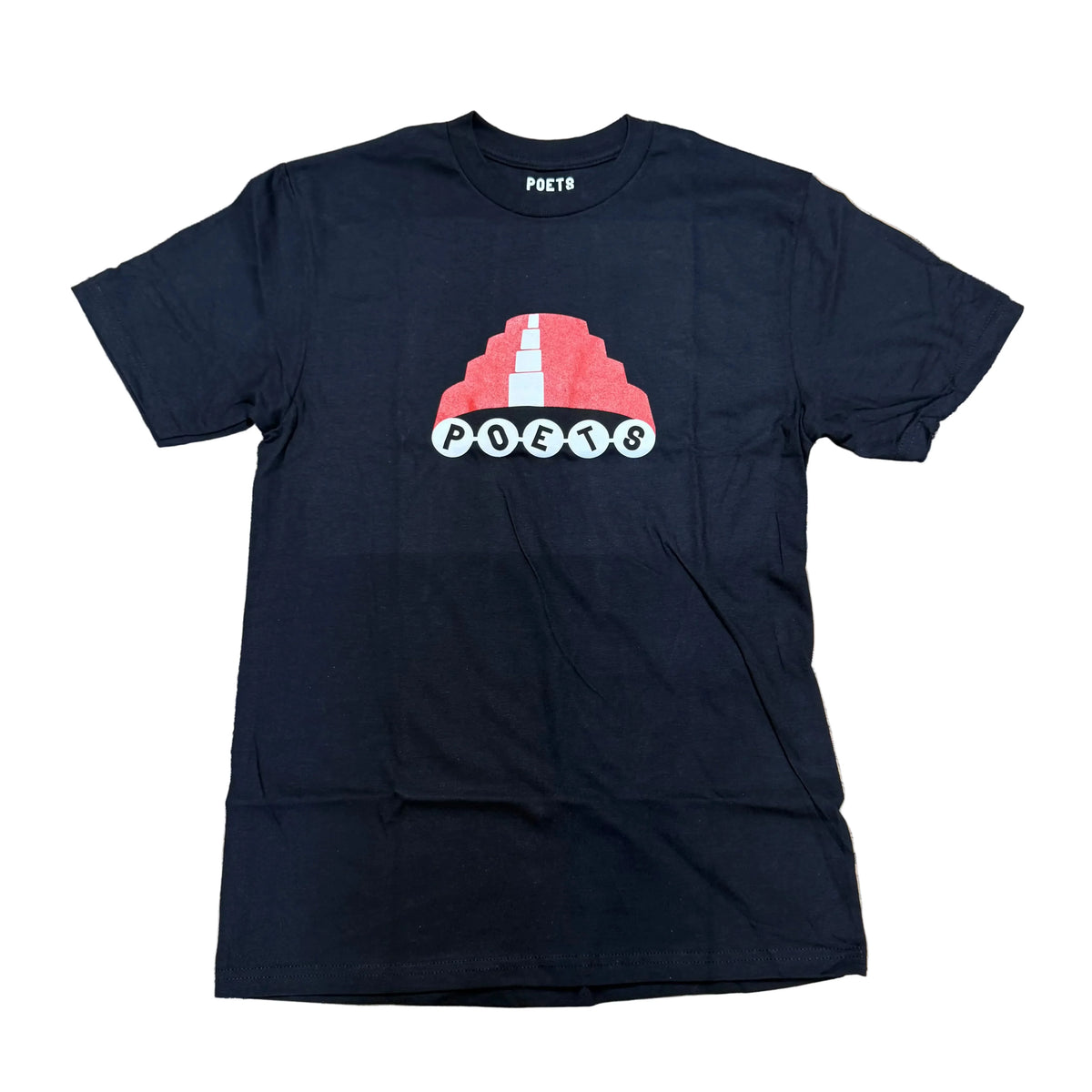 Poets Devo Screened T Shirt Black