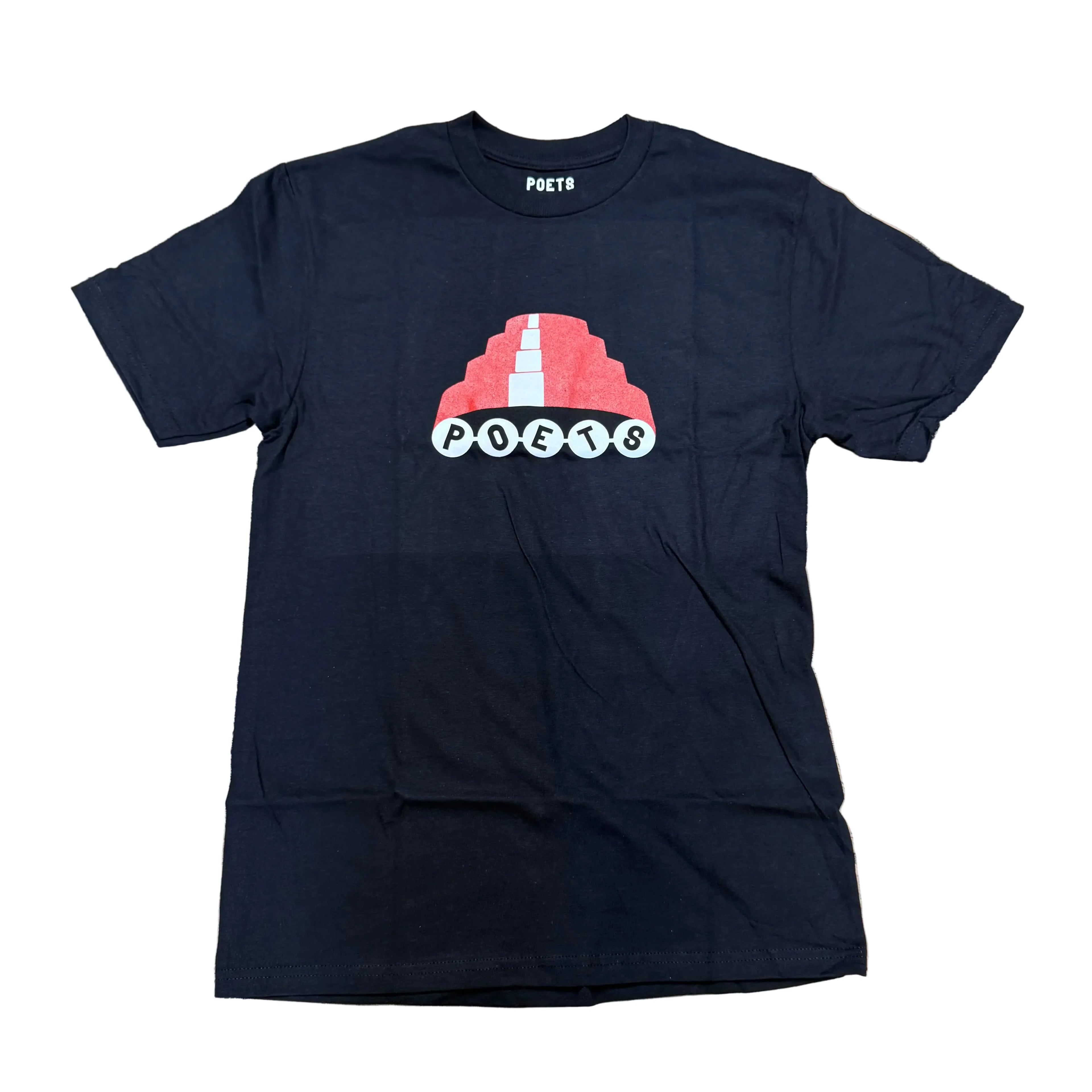 Poets Devo Screened T Shirt Black