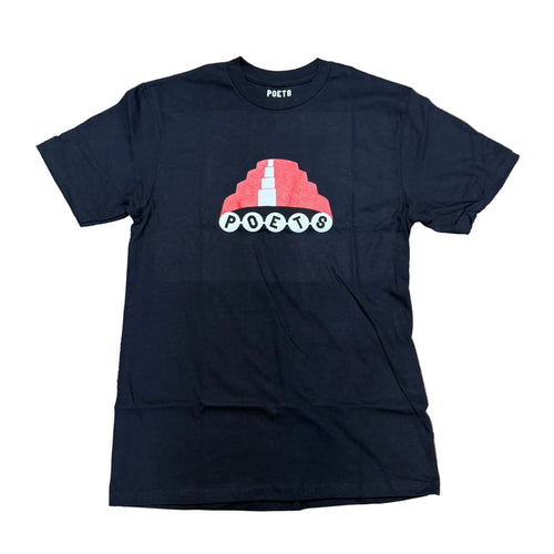Poets Devo Screened T Shirt Black