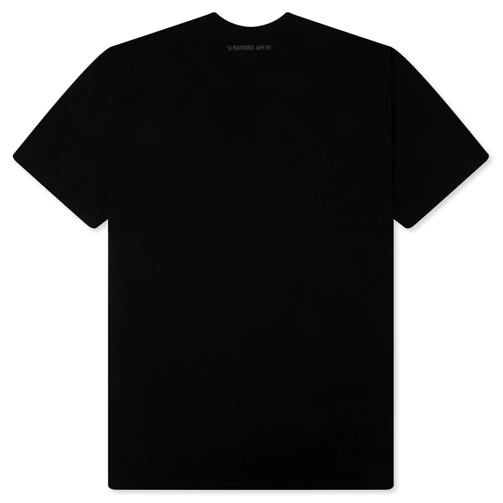 Bathing Ape Logo Relaxed Fit Tee Black