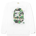 Abc Camo Japanese Letters L S Tee White Green