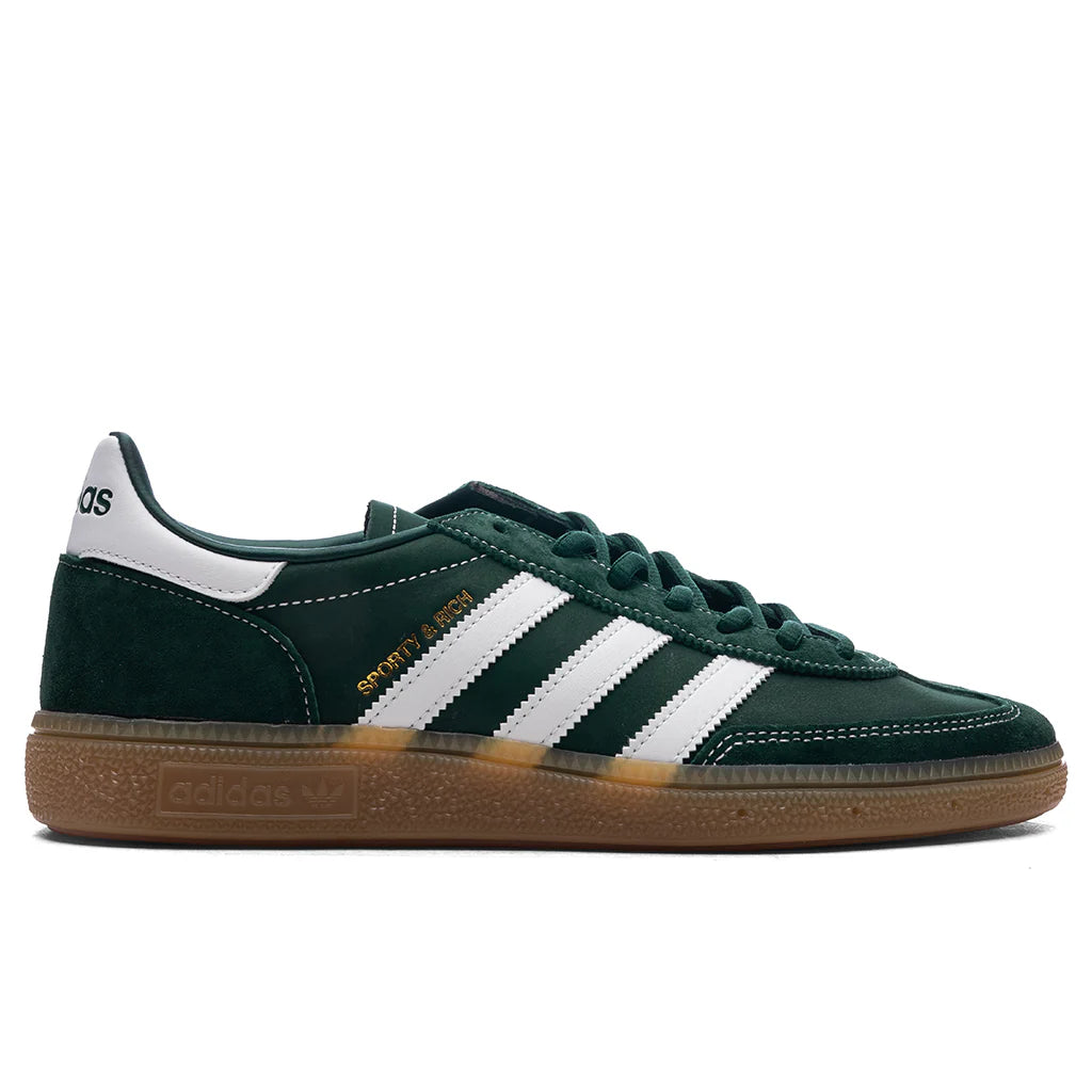 Adidas x Sporty Rich Handball Spezial Dark Green Cloud White Gum