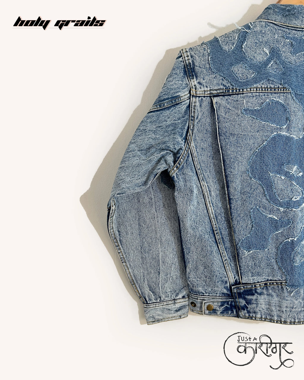 Fluid Thoughts Blue Denim Jacket HG x Just A Karigar