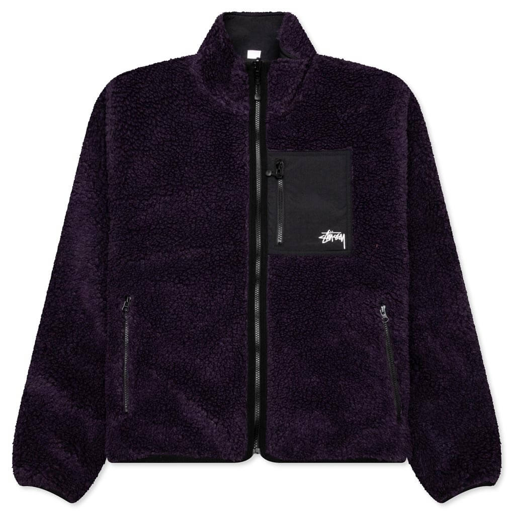 Sherpa Reversible Jacket Purple