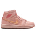 Womens Air Jordan 1 Mid Patent Valentines Day Washed Coral Pink Salt
