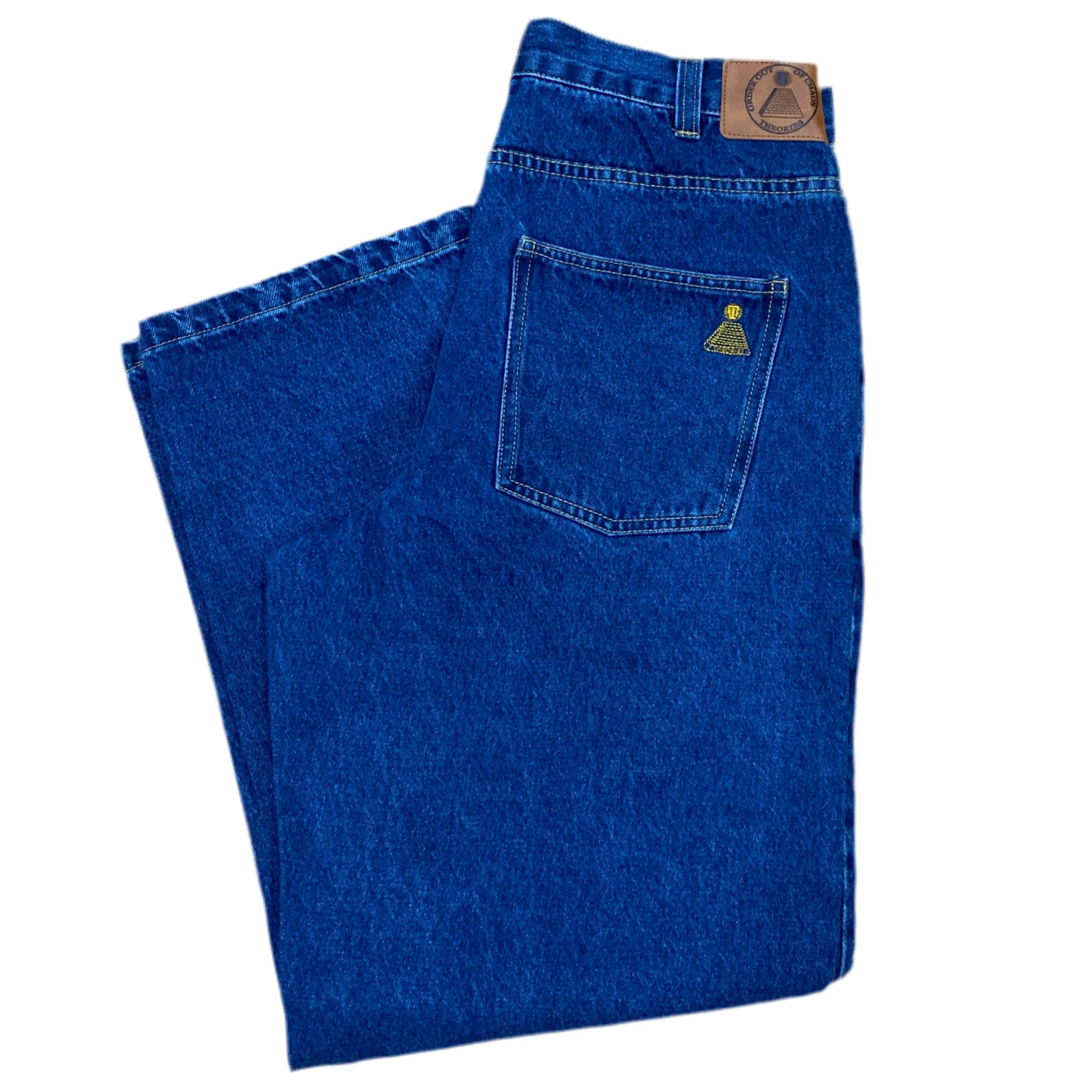 Theories Scribble Jeans Washed Blue