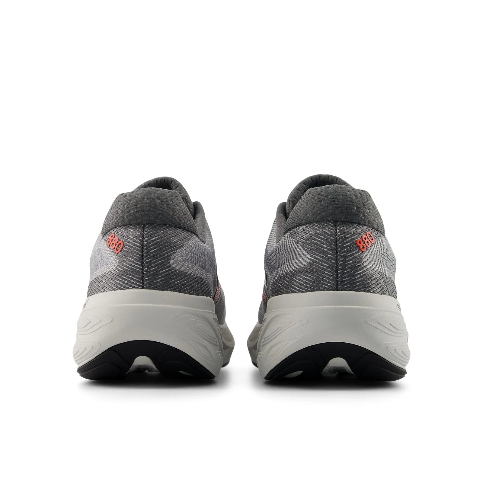 Men's Fresh Foam X 880v15 in Slate Grey with Reflection and Urgent Red