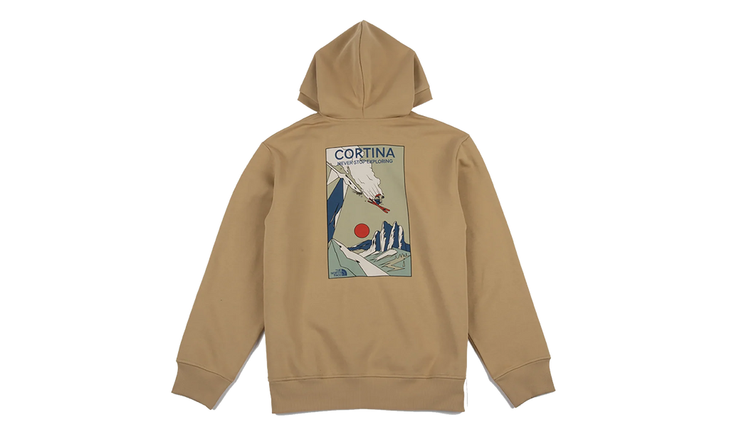 Mountain Celebration Relaxed Hoodie "Khaki Stone" NF0A8GB9LK5