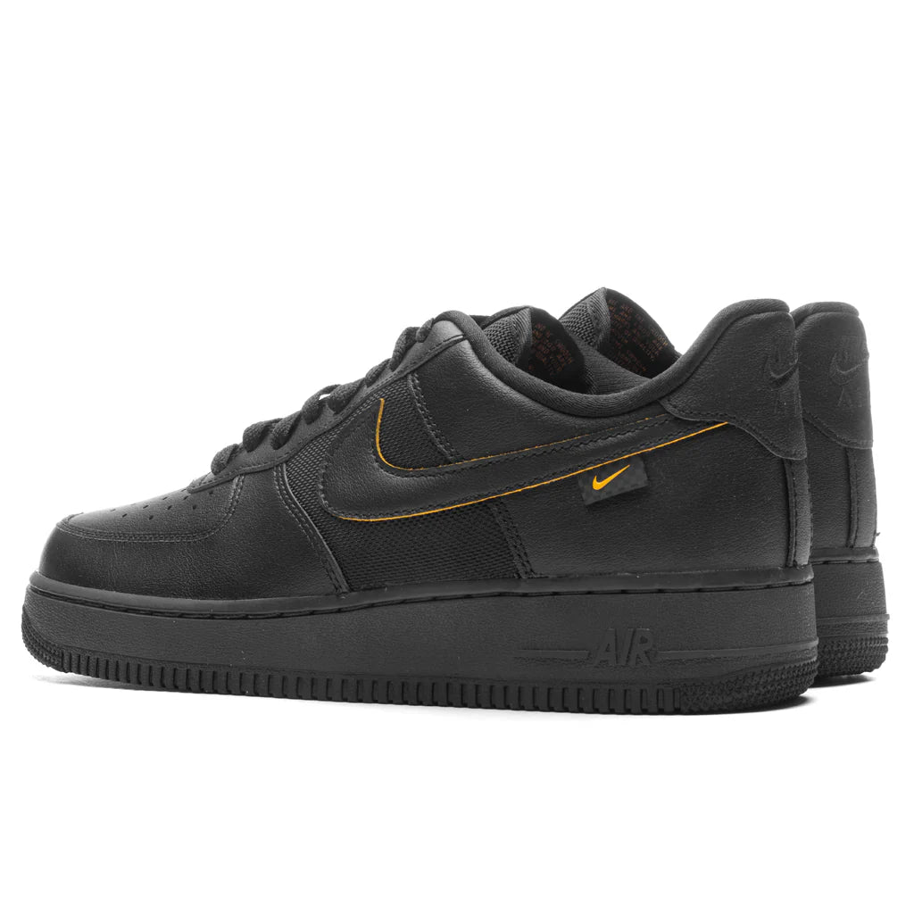 Air Force 1 07 Black University Gold Dark Smoke Grey
