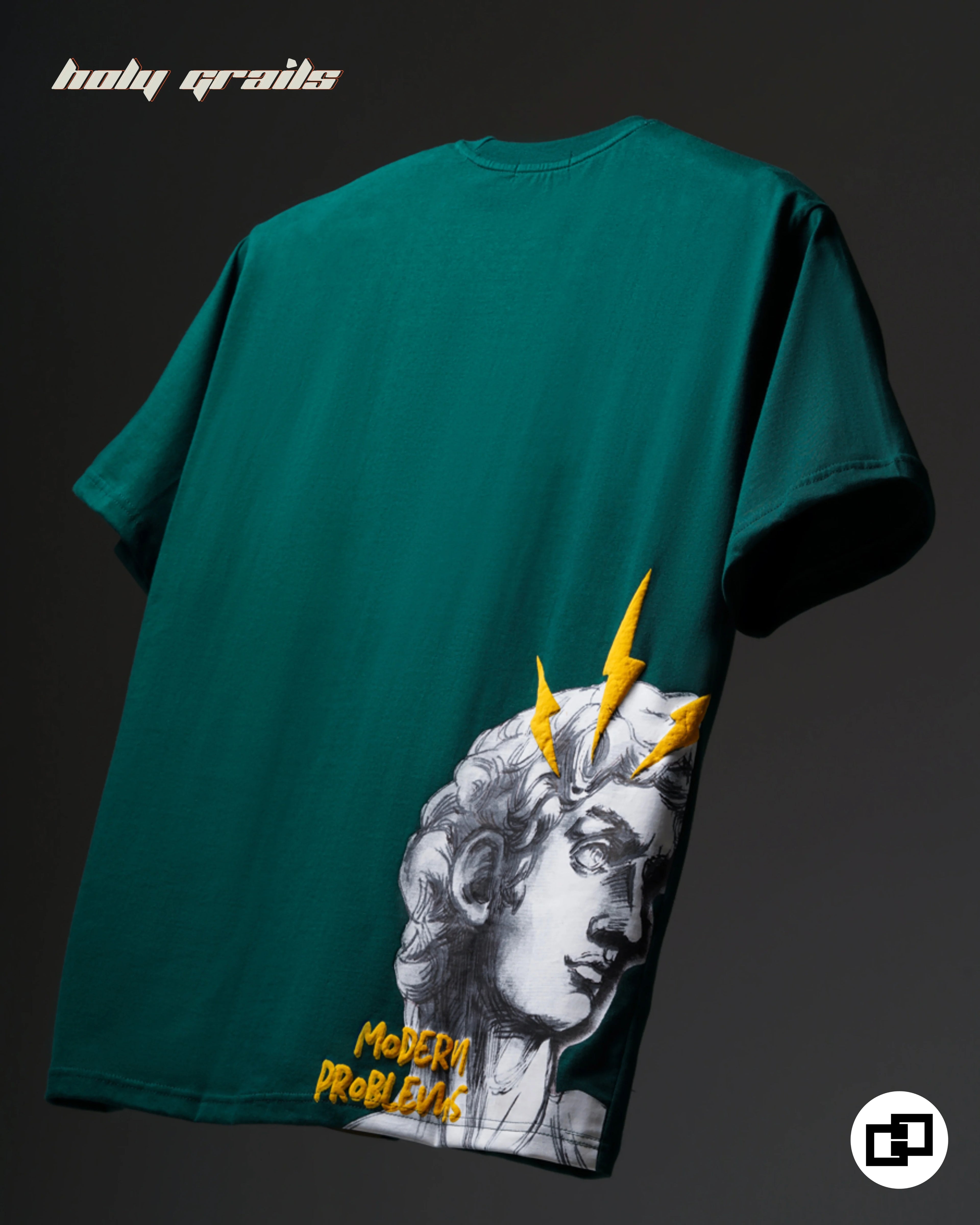 Modern Problems Green Tee HG x Grey Hound Clothing